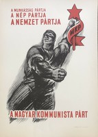 Konecsni György (1908-1970) Kossuth-díjas magyar festő, grafikus, MKP.plakát