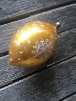 Nagy méretű retro üveg karácsonyfa dísz