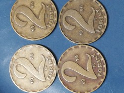 HUF 2 coins 1970-1989