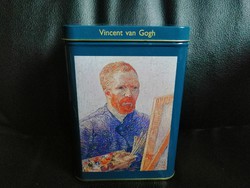 Cake metal box with vincent van gogh paintings