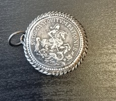 Antik sárkányölő Szent György érme-medál