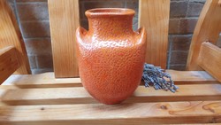 Pesthidegkút two-eared ceramic vase