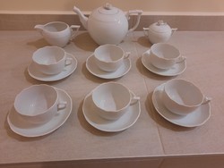 Fehér Herendi porcelán teáskészlet teás készlet