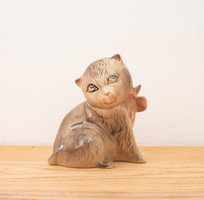 Retro porcelán cica figura - perzsa macska masnival - cicus