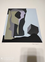 Sándor Halász Szabor (1920 - 1996) screen print e.A. Unnumbered artist copy size: 50 x 70 cm