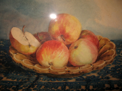Guaranteed original barabás reissmann gizella / 1893-1985 / still life: apples