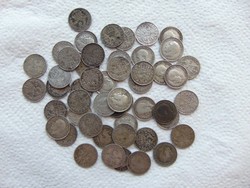 Anglia 50 darab ezüst 3 pence LOT ! 925-ös ezüst