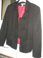 Ann taylor wool coat with drawstring