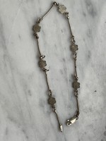 Dreamy silver floral anklet