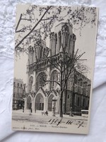 Antik francia városképes képeslap/üdvözlőlap Nice Notre-Dame, templom, városkép 1907