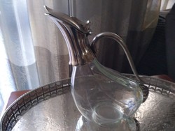 Silver-plated decanter