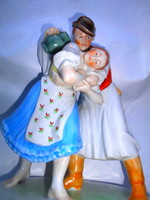 Watering can Herend showcase figurine couple