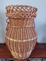 Nagy Fonott Füles Vessző kosár 50 cm