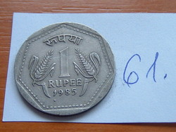 INDIA 1 RÚPIA 1985 (B) diamond (B, Mumbai, Bombay) Réz-nikkel 61.
