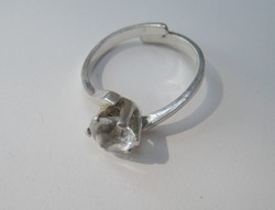 Régi ezüst szoliter gyűrű, állítható méretű  - 1 Ft-os aukciók!