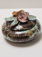 Szécsi floral bonbonier pottery