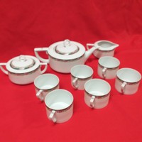 Rare pls austria pfeiffer & lowenstein 6 person coffee, tea set. 1918-1941.