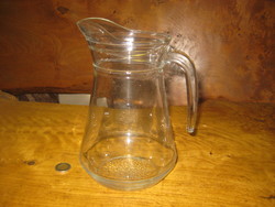 Retro pressed glass water jug made in france g 74