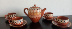 4 Personal ceramic coffee set for sale