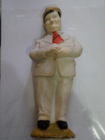 Stan and pan. Oliver hardy plaster figure.
