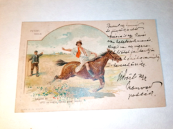 Songs of Petőfi, stolen horse, lithography. 1901! (26)