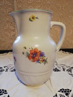 Old beautiful porcelain poppy pot from Kispest for sale 2.5 dl!