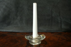 Bohemia glass candle holder with d = 9.5cm crystal candle