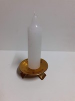 Brass solid copper candle holder with candle