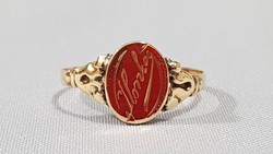 14 K arany női gyűrű "Ilonka" 1,03 g
