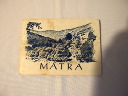Nagyon régi Mátra leporelló fekete-fehér képeslap