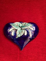 Flawless morvay bauble heart ceramic - love gift, wall decoration, christmas tree ornament.