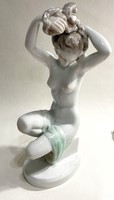 Herend porcelain nude with shroud
