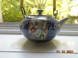 Hand-painted, hand-marked imari and blue white flower patterns with tea pouring gray jade glaze