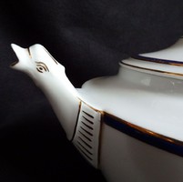 Black friday / haas & czjzek bird beak art deco teapot.