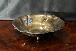 Silver plated ball base metal bowl basket serving ball legs d = 24cm fruit bowl wmf argentor