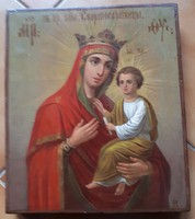 Eredeti, fára festett pravoszláv ikon