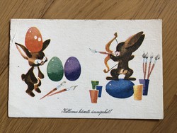 Aranyos Húsvéti képeslap -  Szilas Győző  rajz