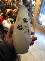 Hollóházi porcelán váza, 18 cm magas, ritkaság.
