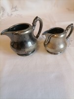 Silver-plated alpaca pitchers