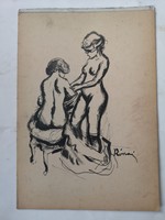 Xx Century painter: undressing women