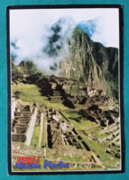 Machu Picchu ,Peru ,használt képeslap