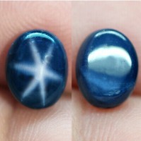 Valódi!  Csodás kék csillag zafír 2.35 ct  Thaiiföld