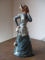 Very beautiful old ceramic statue of the 
