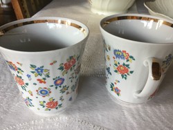 Antik Korosten porcelán teás, kakaós bögre (47)