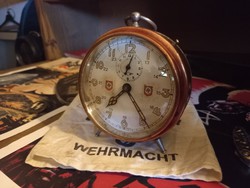 Rare! German, Nazi kienzle alarm clock works! Propaganda clock.