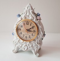 Porcelain fireplace clock.