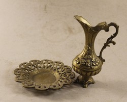 Copper decanter and tray 165