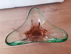 Muránói üveg asztalközép,kínáló
