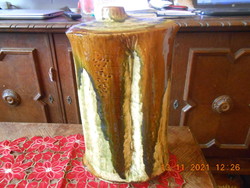 Hatalmas méretű Zsolnay pirogránit váza, 42 cm
