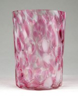 1F959 antique pink lens blown glass beaker circa ~ 1860